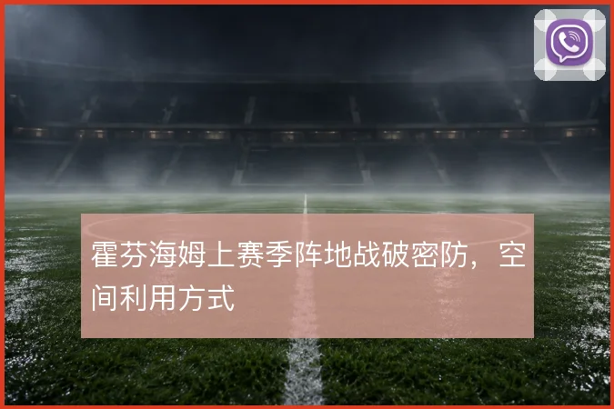 霍芬海姆上赛季阵地战破密防，空间利用方式